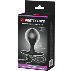 Pretty Love - Plug Anal Gonflable Noir